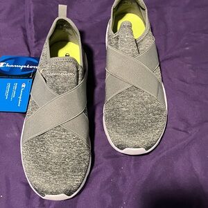 Champion women’s Gray Slip-On Sneakers